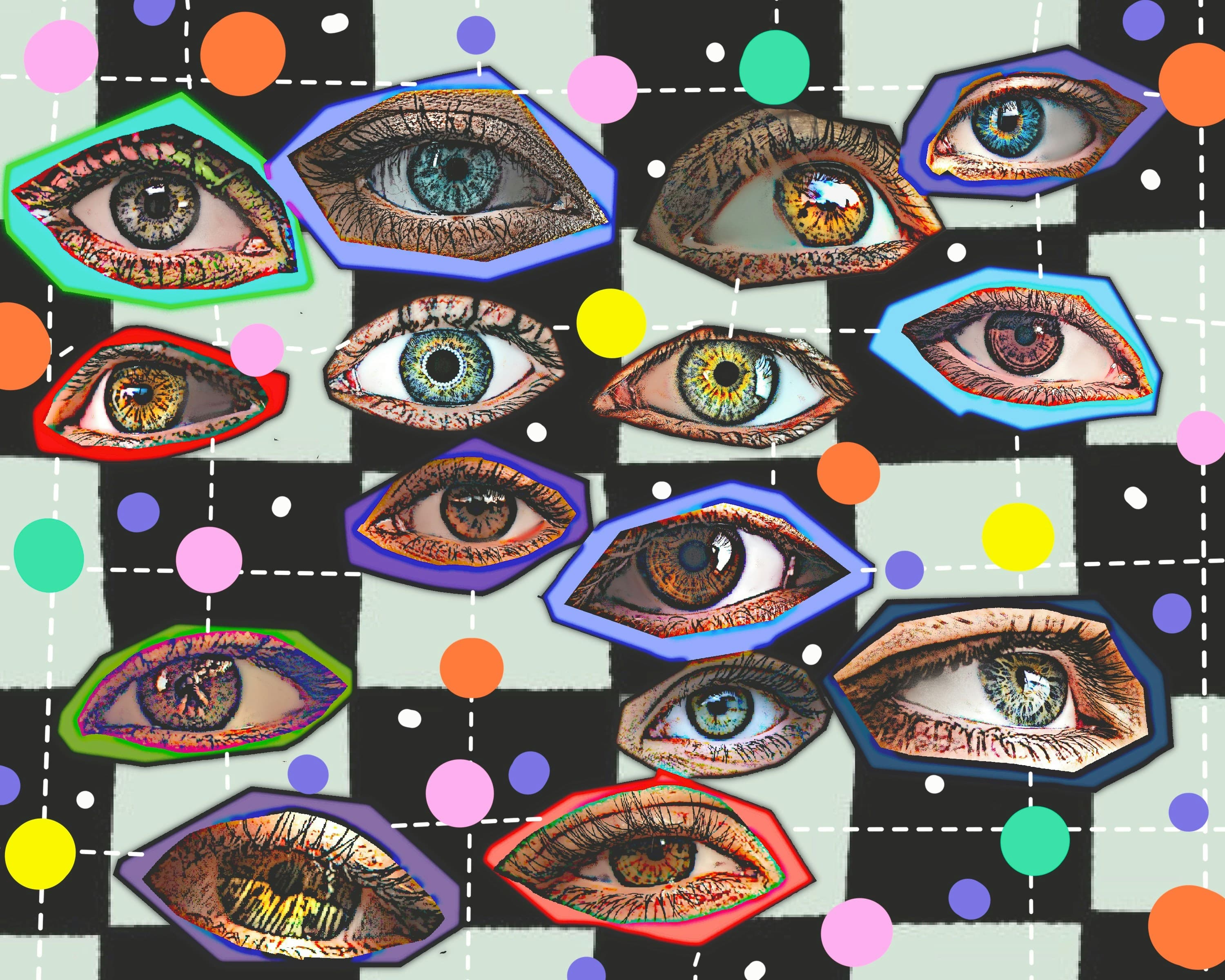 Collage of eyes